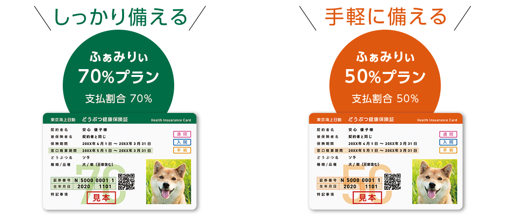 70%プラン、50%プラン